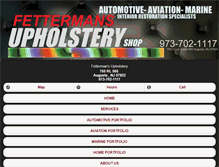 Tablet Screenshot of fettermansupholstery.com